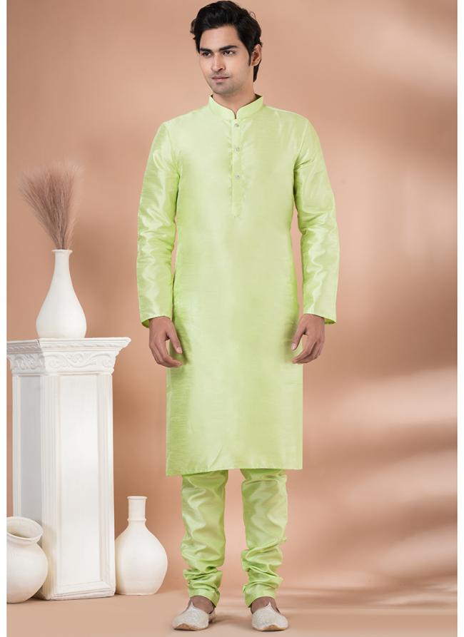 Banarasi Dhupion Mint Green Festival Wear Weaving Kurta Pajama